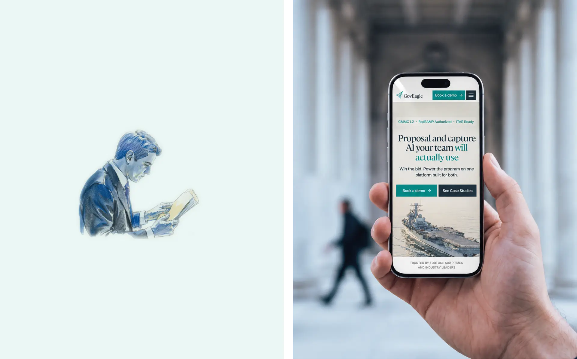 Illustration and mobile website