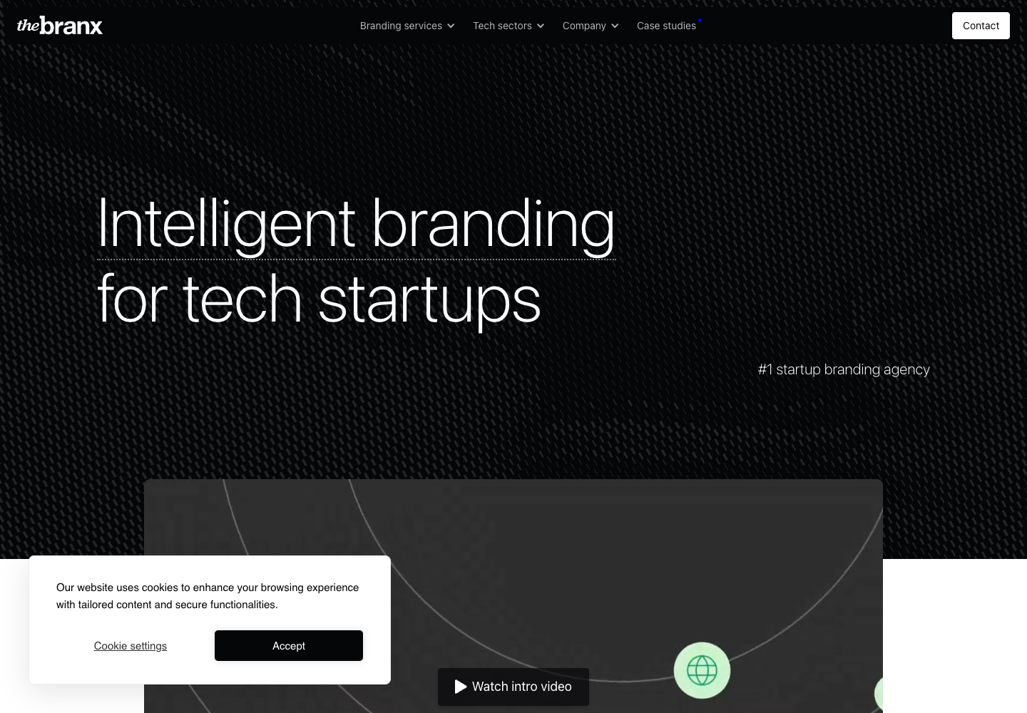 The Branx design agency website screenshot